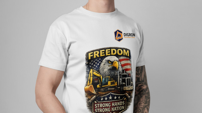 “Strong Hands Strong Nation” Branded T-Shirt White