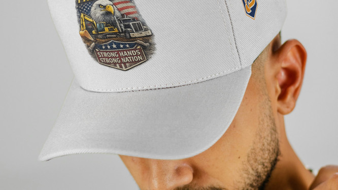 “Strong Hands Strong Nation” Branded Cap White