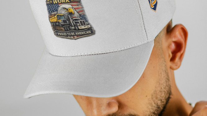 “Proud To Re American ” Branded Cap White