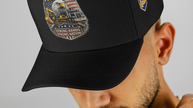 “Strong Hands Strong Nation” Branded Cap Black
