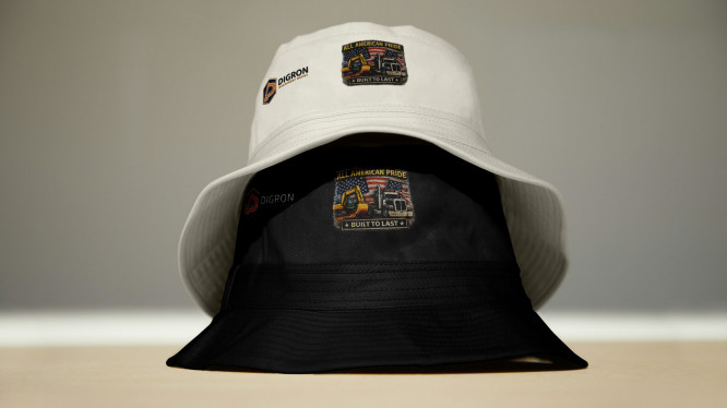 “Built To Last” Branded Cap Beanie Black + White